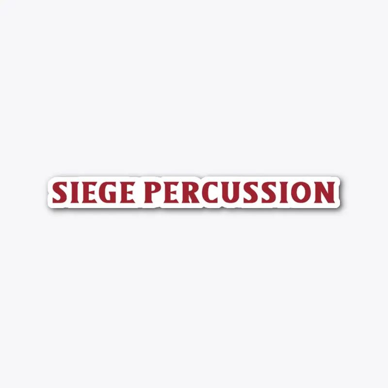 Siege Percussion Text & Helm